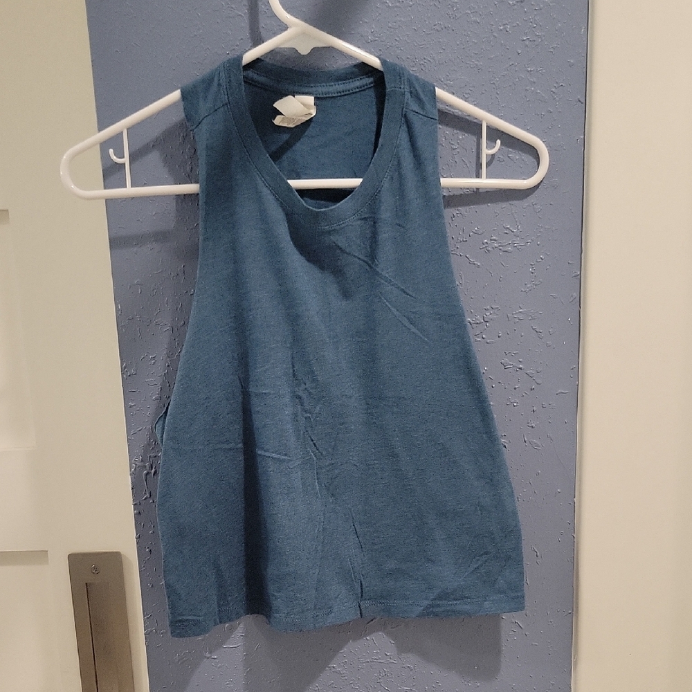 Blue Sleeveless Women's Top